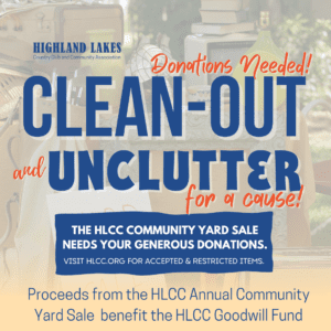 Annual Community Yard Sale -Donations/Volunteer