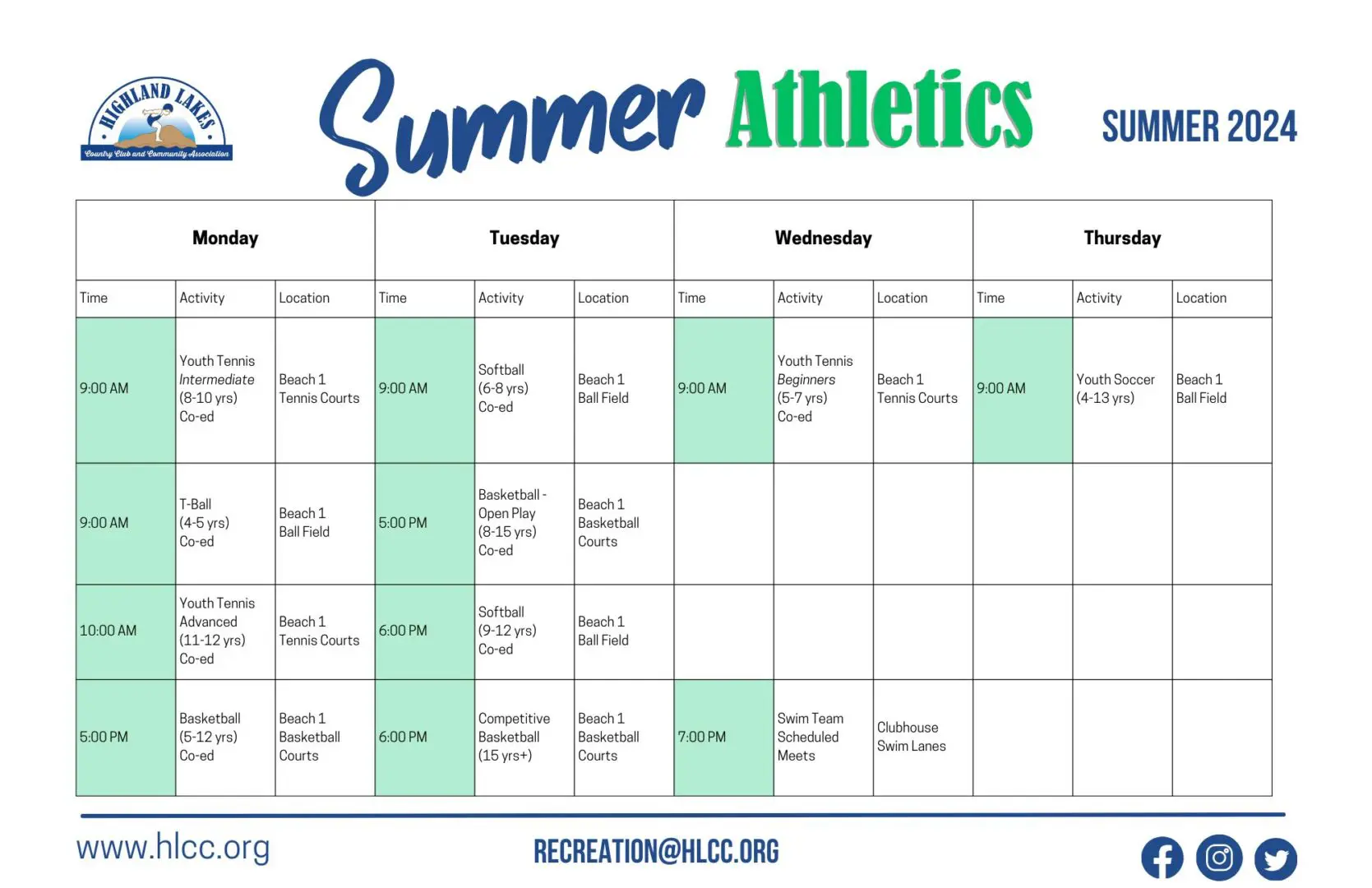 2024 youth athletics sched